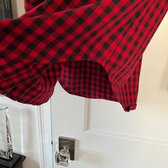 Talbots Red & Black Blouse - Picture 5 of 10